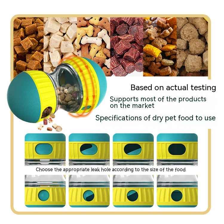 Dog Treat Dispensing Puzzle Toy – Slow Feeder Tumbler Ball | Adjustable Difficulty