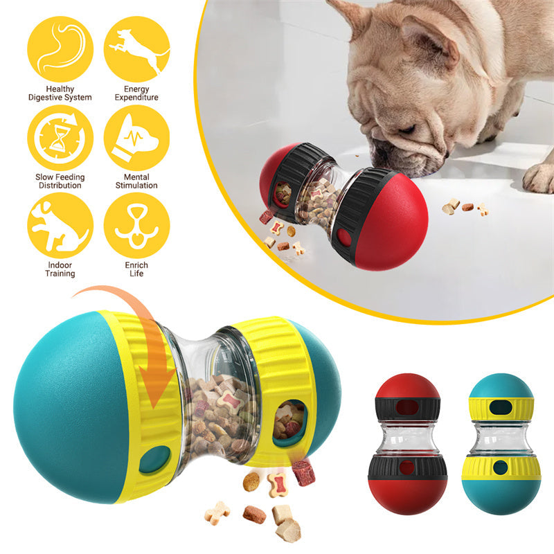 Dog Treat Dispensing Puzzle Toy – Slow Feeder Tumbler Ball | Adjustable Difficulty - The Good Boy Bureau