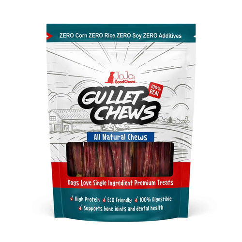 All-Natural Beef Gullet Stick Dog Treats – Delicious & Nutritious, Healthy Chews – 6 Inches (5-Pack)