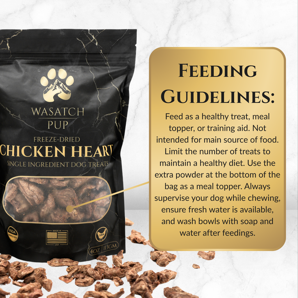Freeze-Dried Chicken Heart - The Good Boy Bureau