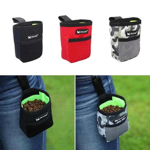 Adjustable Large Capacity Dog Treat Pouch Puppy Snack Waist Bag Durable Puppy Products Waist Bag Pets Cute Food Storage Bags