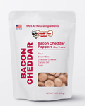 🥓 Homemade Dog Treats -  Bacon Cheddar Poppers Treat 1/2lb - The Good Boy Bureau